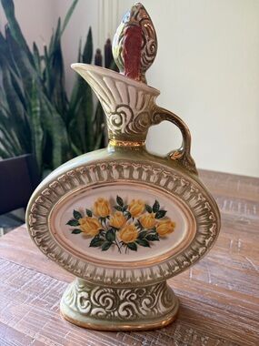 Floral 1969 Jim Beam Decanter